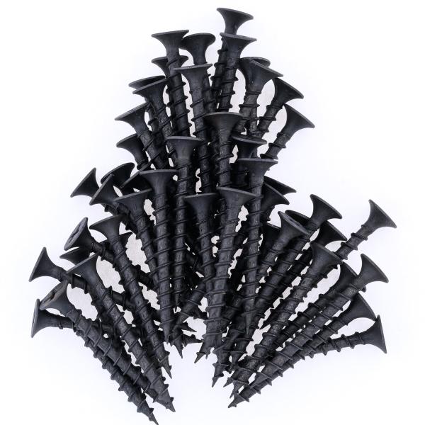 Саморезы черные по дереву 3,5*55 мм